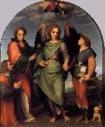 Andrea del Sarto Tobias and the Angel with St Leonard and Donor USA oil painting artist